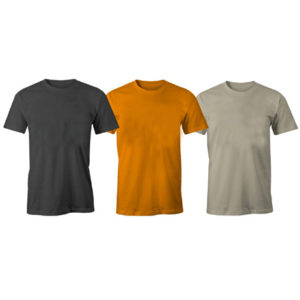 Pack Of 5 Quality Round Neck Cotton T-Shirts